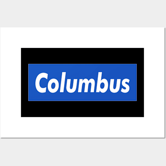 Columbus Box Logo Wall Art by ART BY IIPRATMO